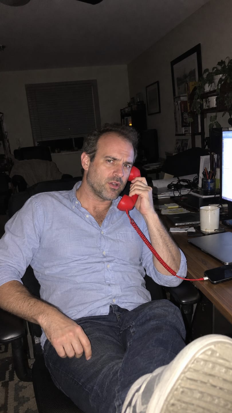 Customer photo review of Retro Corded Telephone Handset