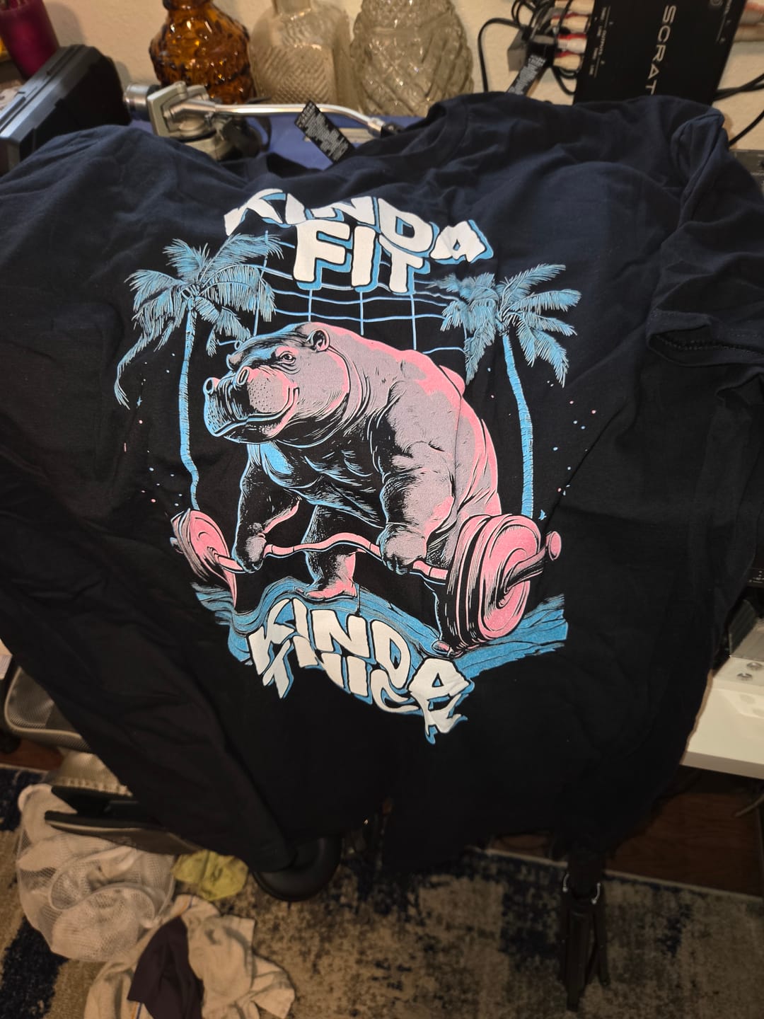 Customer photo review of Kinda Fit, Kinda Thick T-Shirt