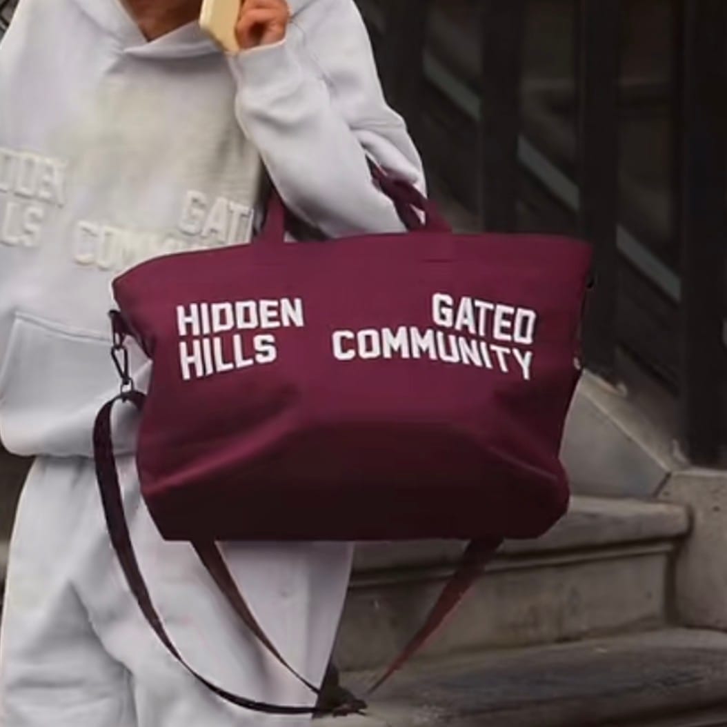 Customer photo review of GATED COMMUNITY CANVAS SHOPPER BAG