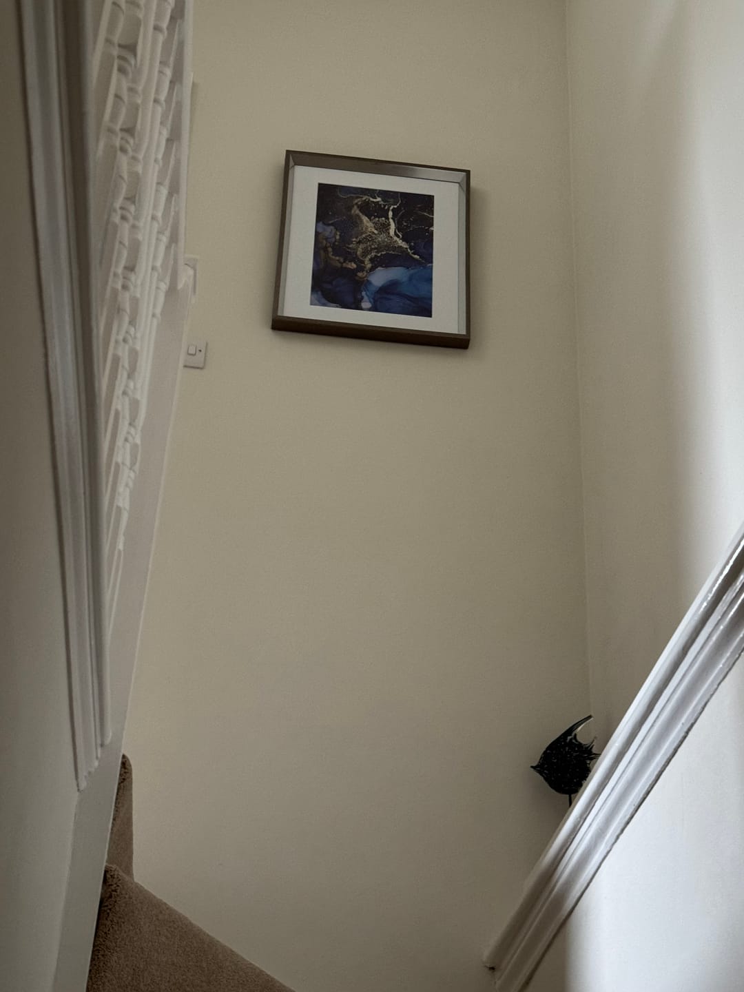 Customer photo review of Rich Blue Marble Art Print