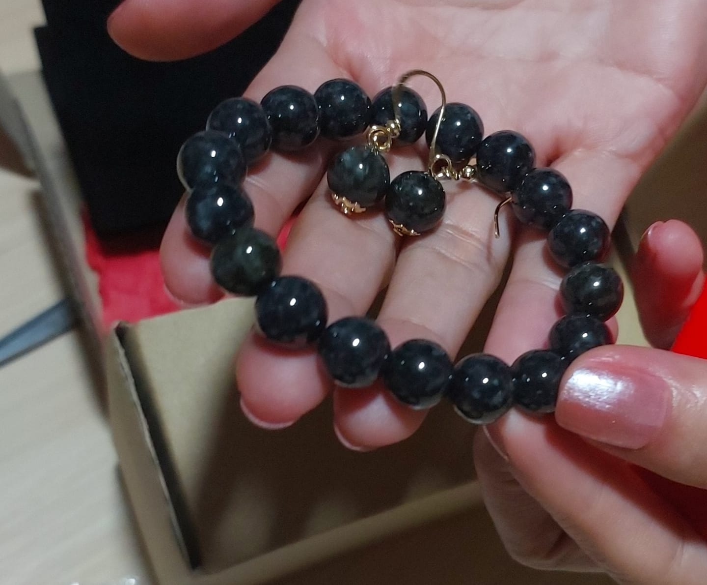 Customer photo review of Premium Black Jade for Wealth, Health & Strong Protection