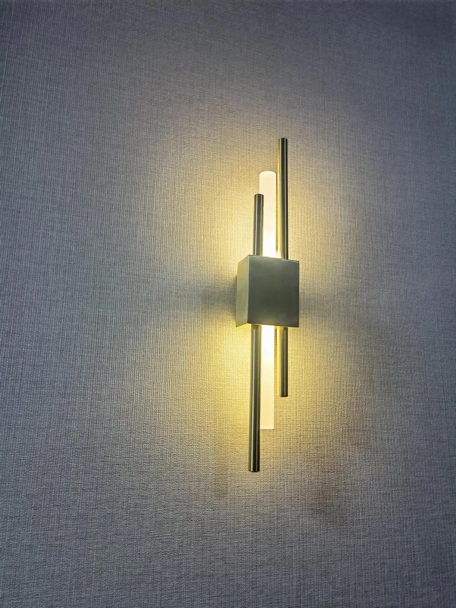 Customer photo review of Curved Wall Light for Bedside, Acrylic Diffuser Sconce