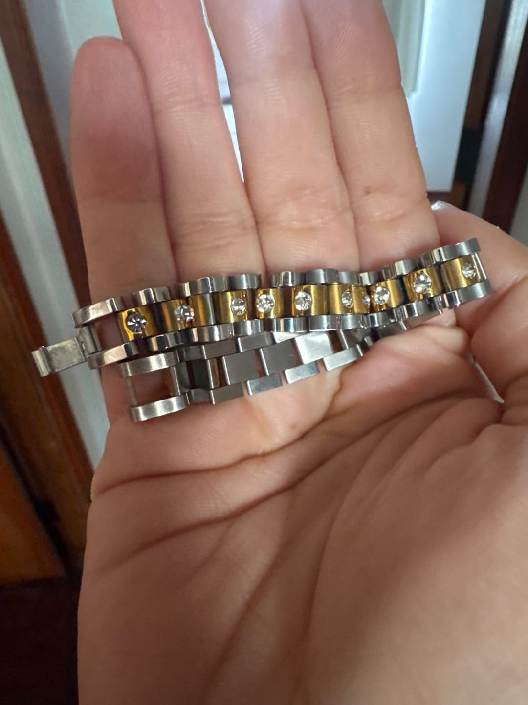 Customer photo review of Colar de Elos Amichie Banhado em Ouro 18k