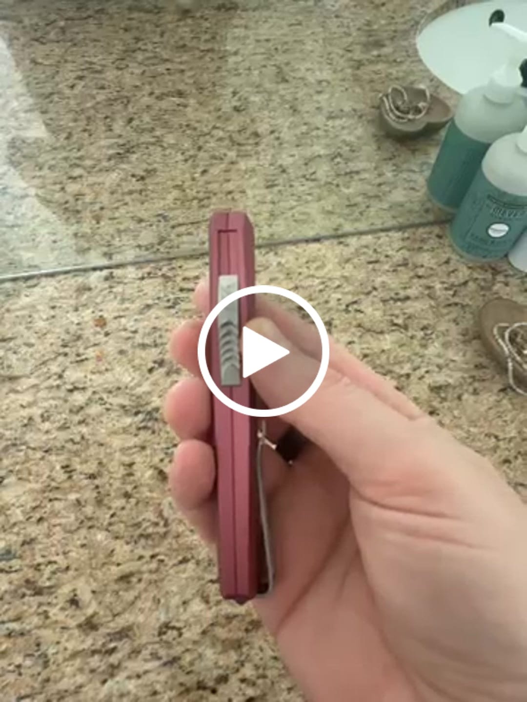 Customer video review of Core Edge USA 0331 Pulsar OTF Auto Knife - Light Garnet Aluminum, 3.35" MagnaCut Drop Point, Single Edge - Made in USA (CE-0331-PULSAR-LTGAR-SE)