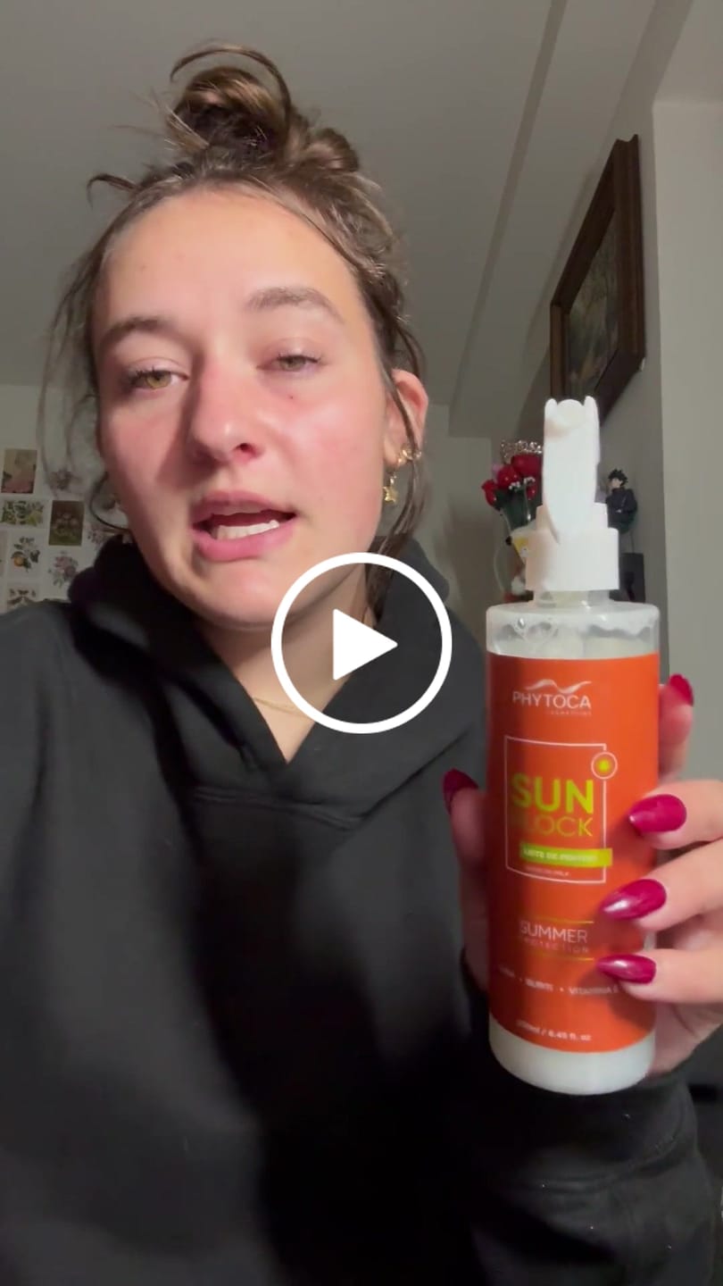 Customer video review of SunBlock Leave-in Milk