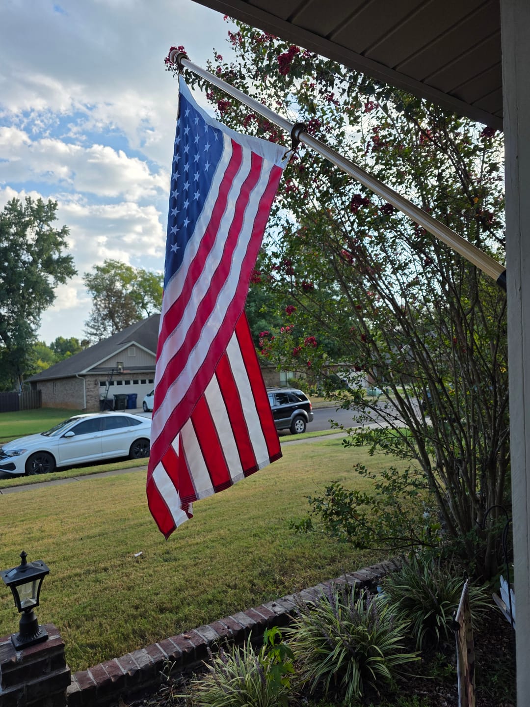 Customer photo review of 3' x 5' American Flag Set