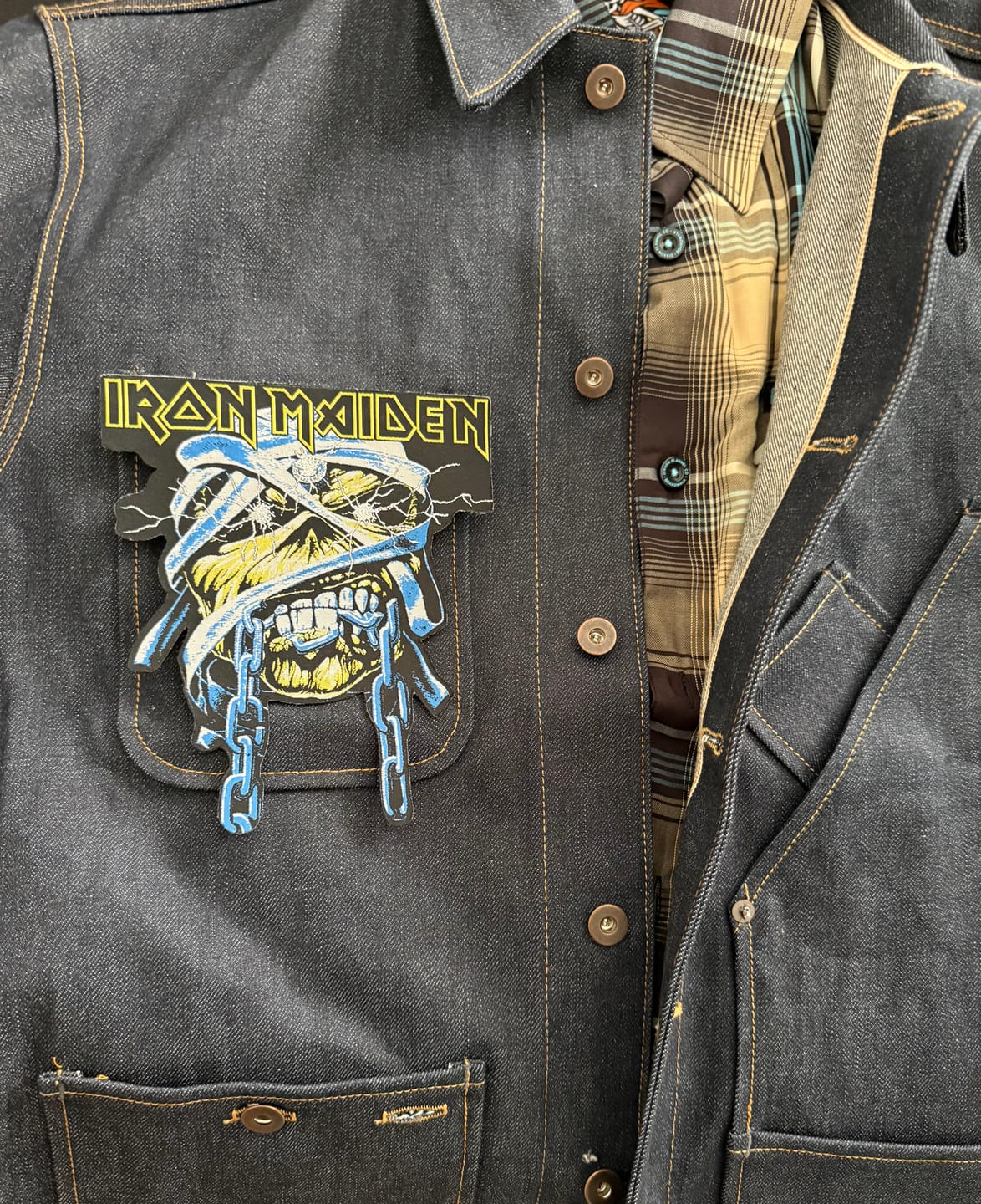 Customer photo review of Iron Maiden - Mummy Head - Oversize Patch