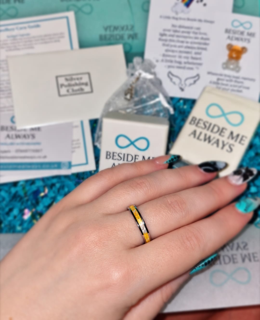 Customer photo review of Ladies Ocean Promise Channel Ring (TC)