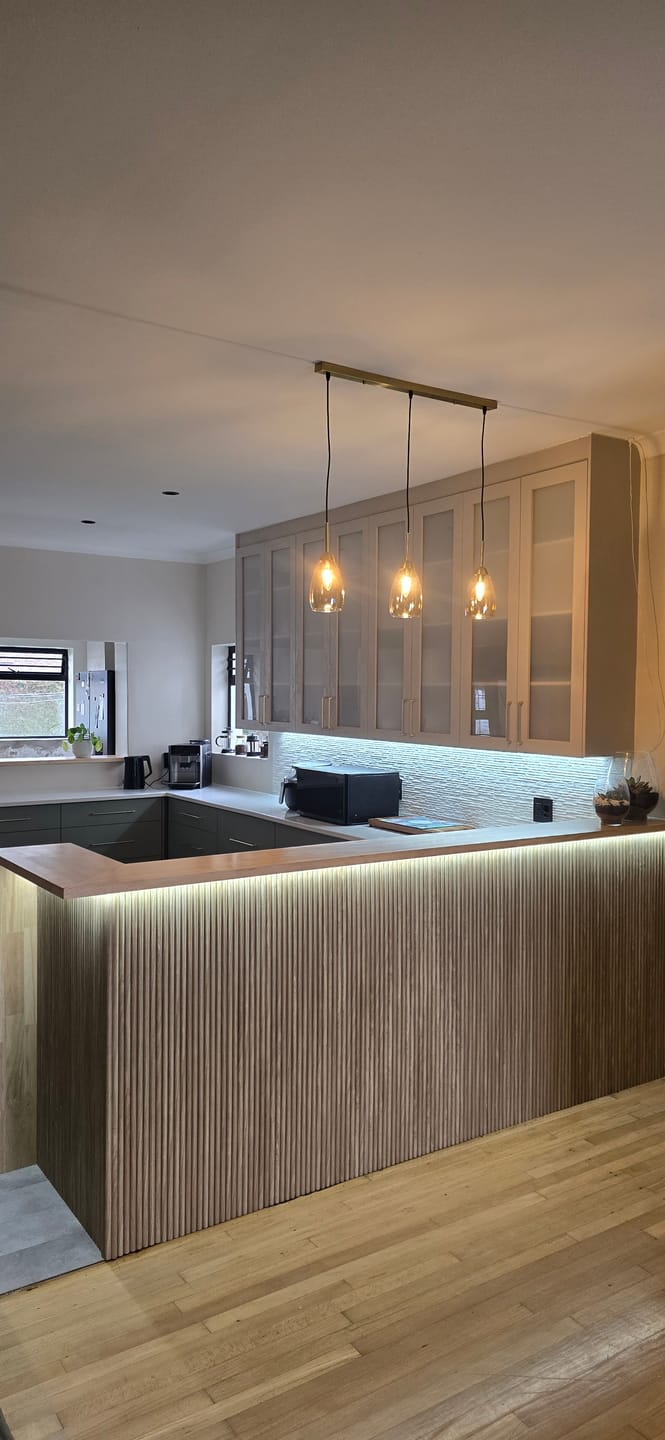 Customer photo review of Tella Glass 3 Pendant Light - Gold