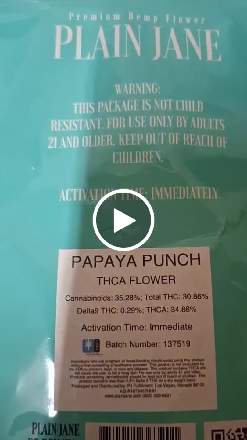 Customer video review of Papaya Punch (Indoor Smalls) - THCA Flower