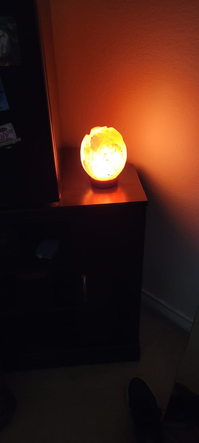 Customer photo review of Sacred Lotus Himalayan Salt Lamp