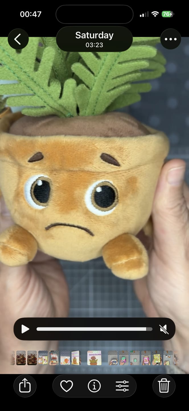 Customer photo review of Emotional Misfits – Series 1 Potted Feelings Blind Box Plush Collectible