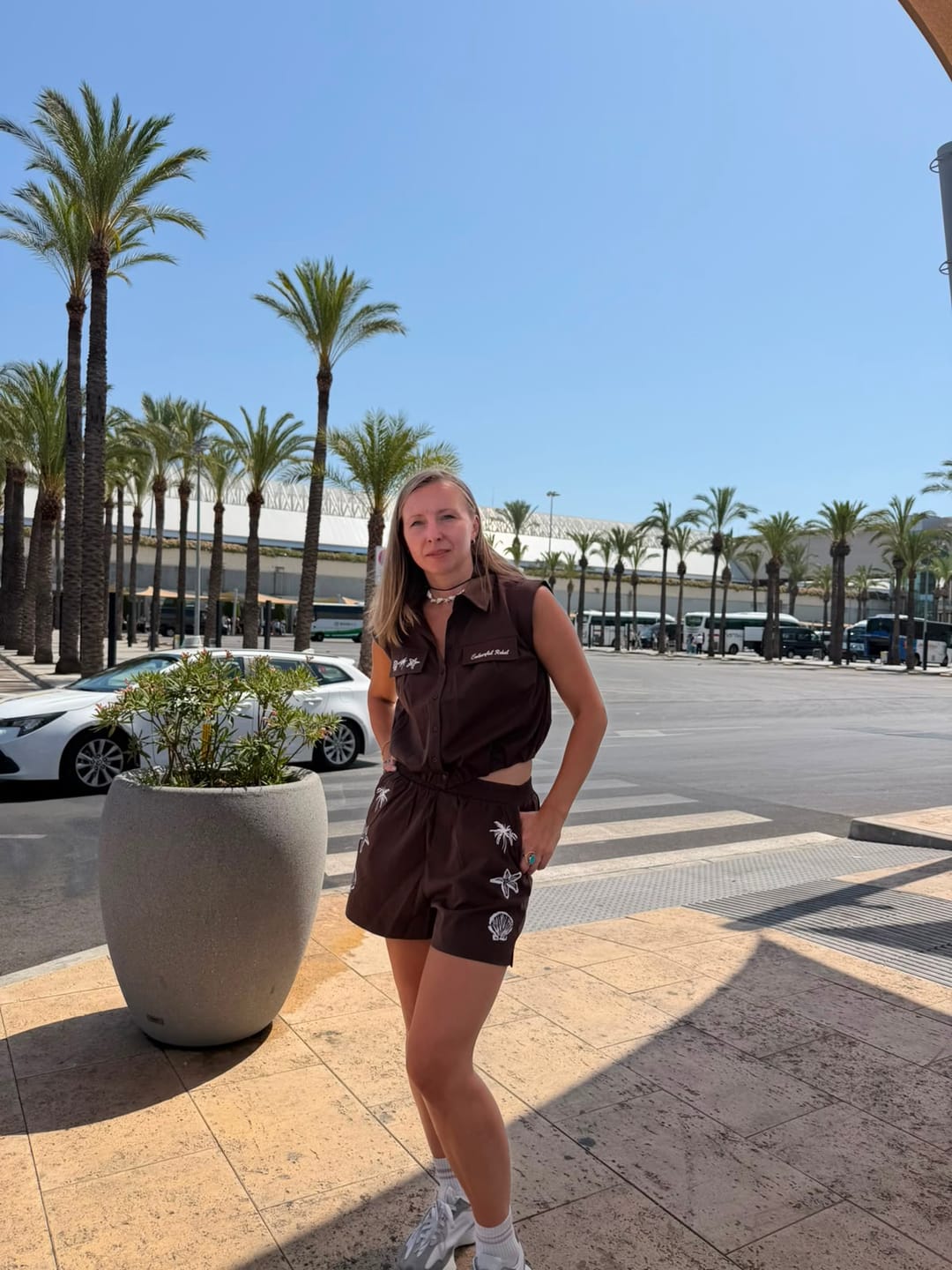 Customer photo review of Linny Shell Short | Warm Brown