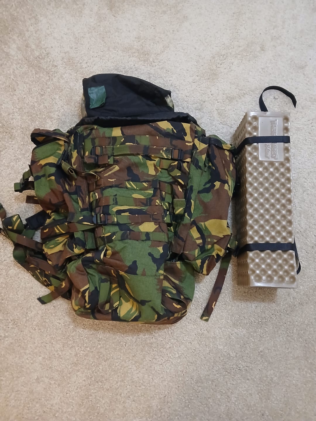Customer photo review of Genuine Dutch Army rucksack woodland combat backpack 60l tactical daypack NEW