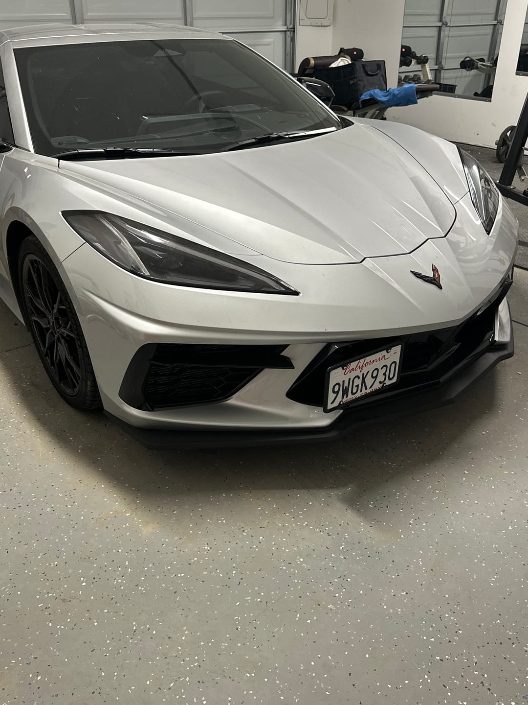 Customer photo review of 2020-Up Corvette C8 Tow Hook License Plate Adaptor
