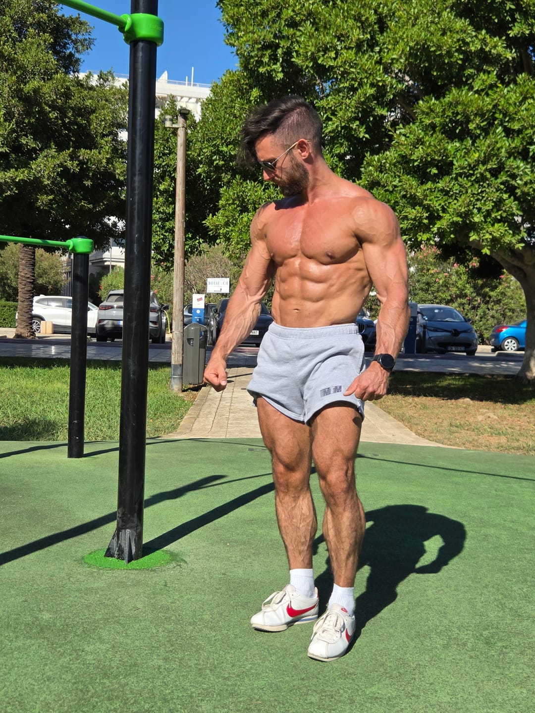 Customer photo review of Classic Cotton Shorts - Grey