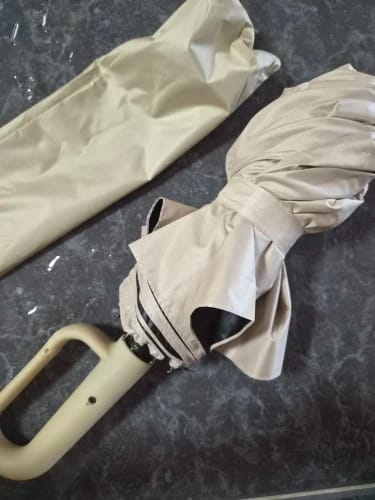 Customer photo review of Automatic Folding Umbrella with UV-Blocking Canopy, Sun and Rain Protection