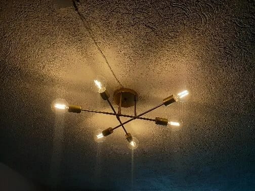Customer photo review of Iron Ring Chandelier for Dining Table, 25 to 90 cm, Black