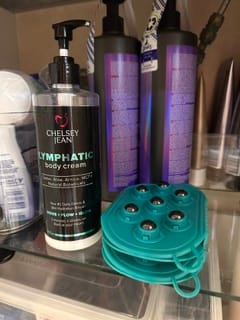 Customer photo review of Dual-Action Lymphatic Gloves