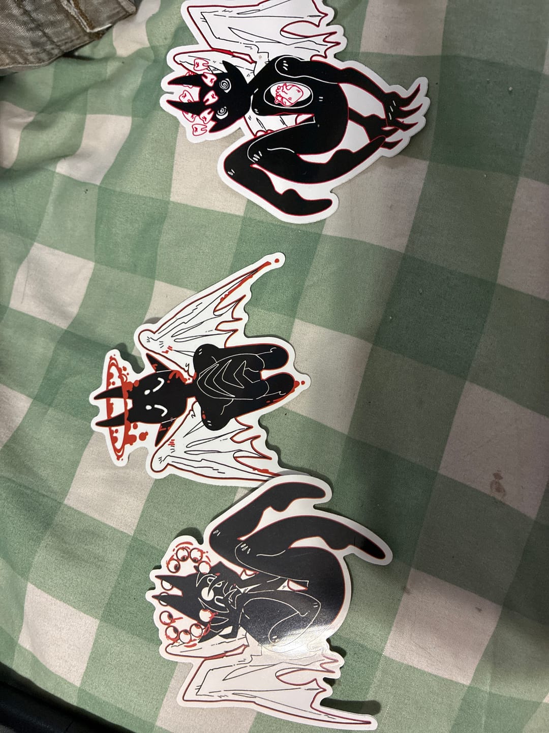 Customer photo review of Gore Angel Stickers