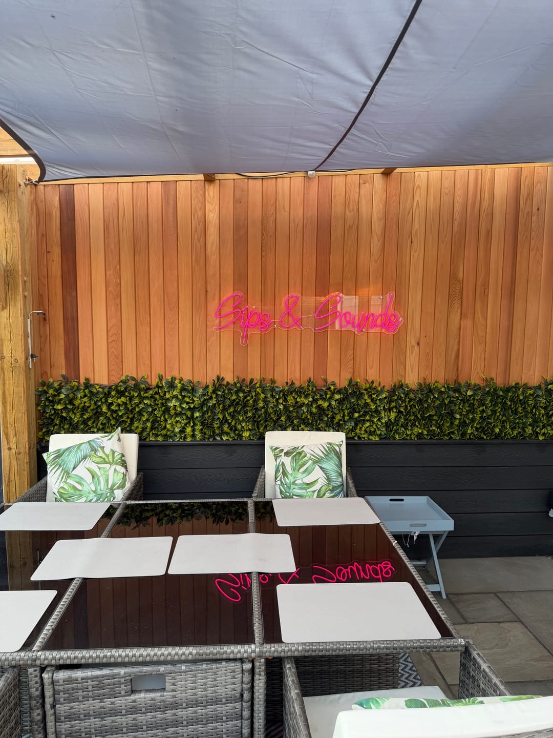 Customer photo review of Custom Neon: Sips & Sounds