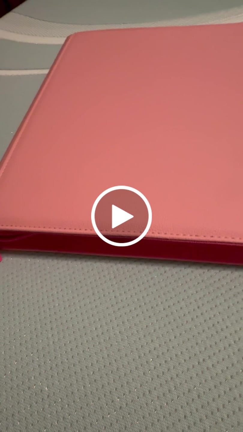 Customer video review of Pink Plaid 4/9/12-Pocket PU Binder
