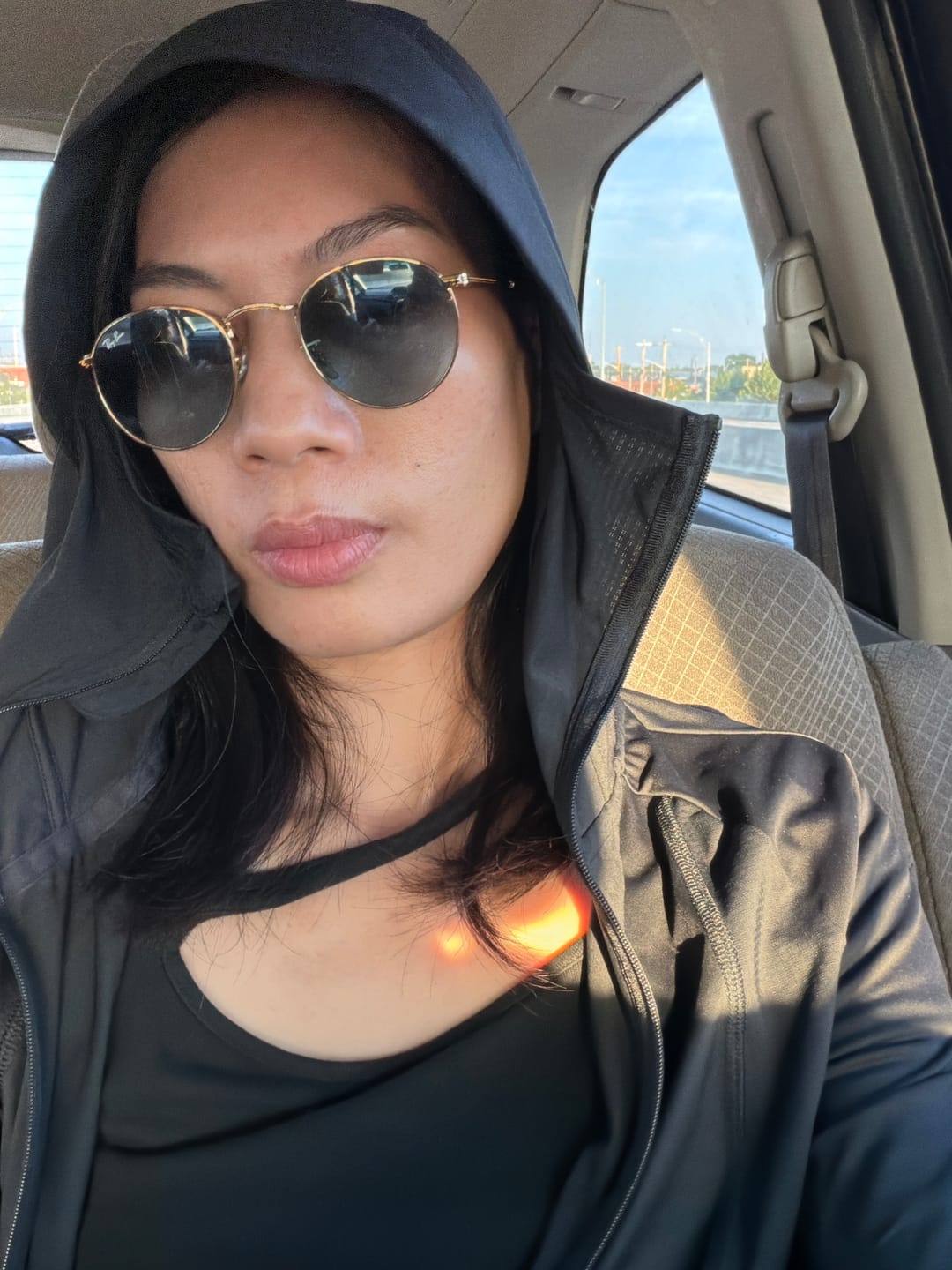 Customer photo review of Women's Slim-Fit Cooling Sun Protection Jacket UPF 100+ AL119