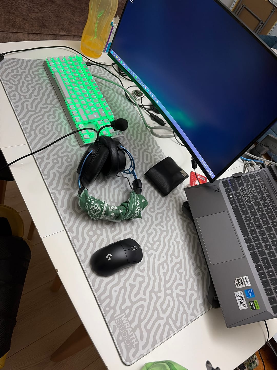 Customer photo review of Wraith Studio Jungle Maze Deskmat