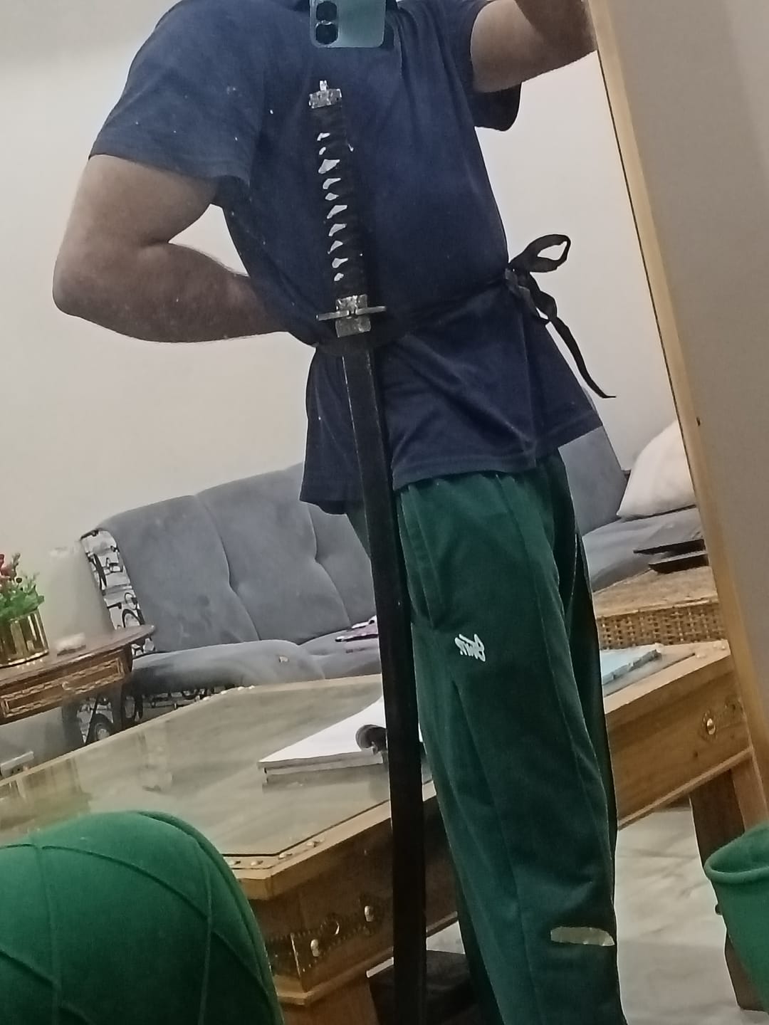 Customer photo review of Black Ninja katana