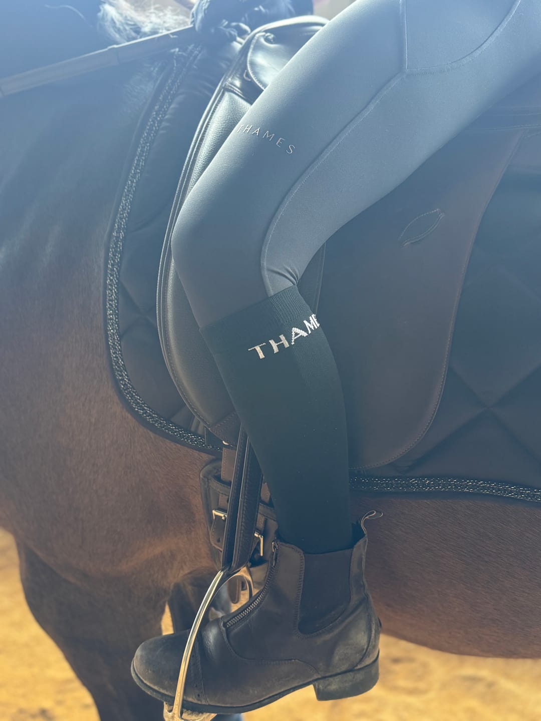 Customer photo review of Thames Riding Socks - Black