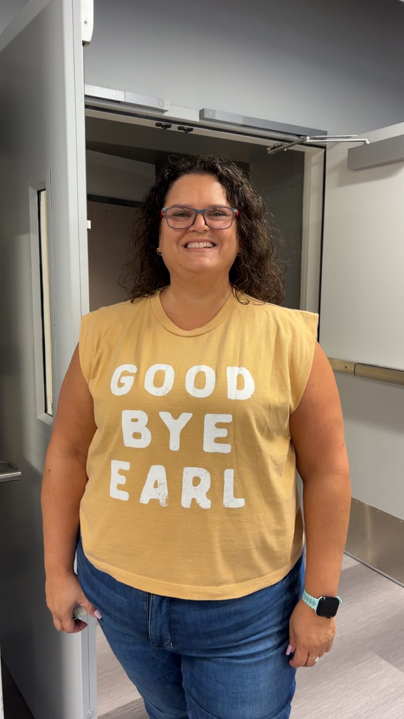 Customer photo review of Goodbye Earl Graphic Midi Tank Top