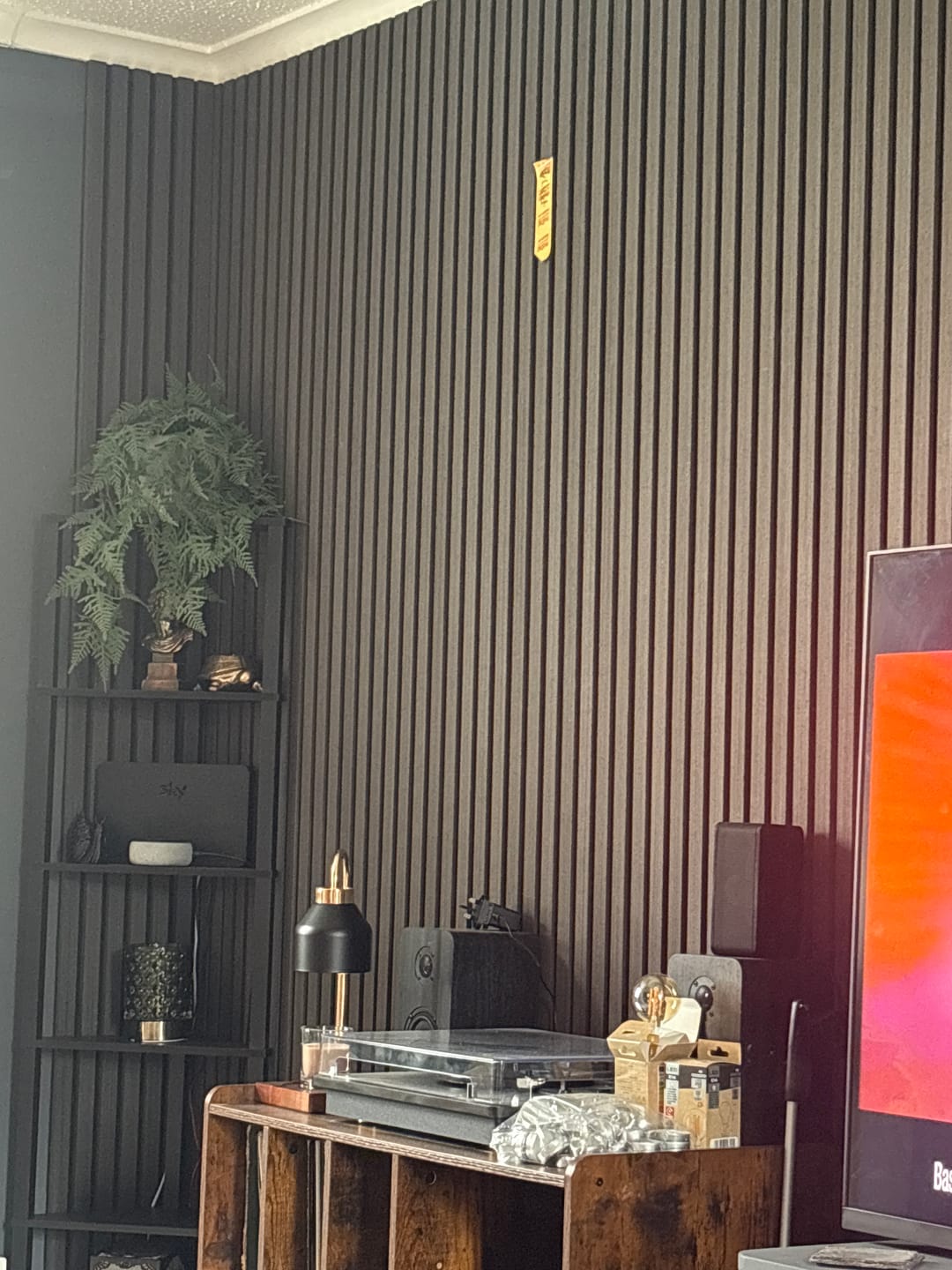 Customer photo review of Charcoal Acoustic Wall Panel