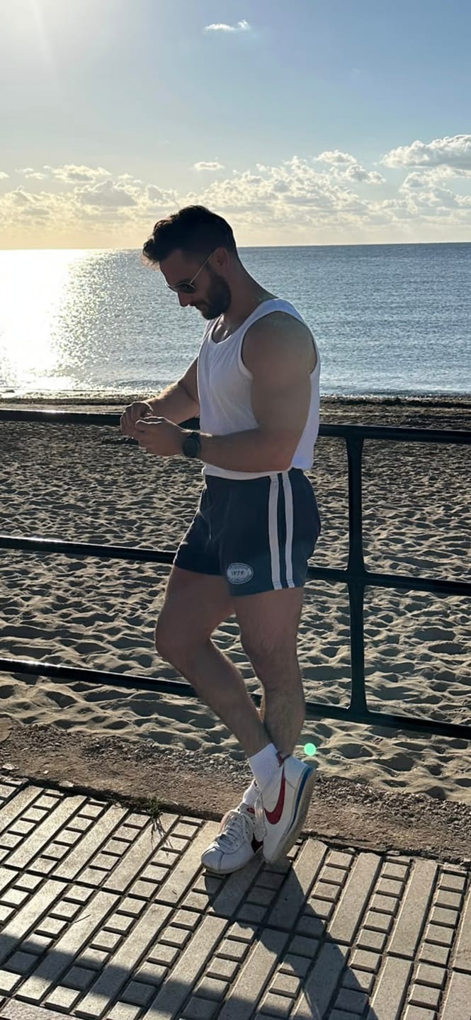 Customer photo review of Vintage Cotton Shorts - Navy