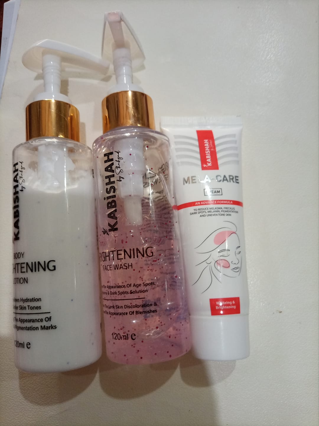 Customer photo review of Complete Fairness Radiance Bundle: Whitening Trio