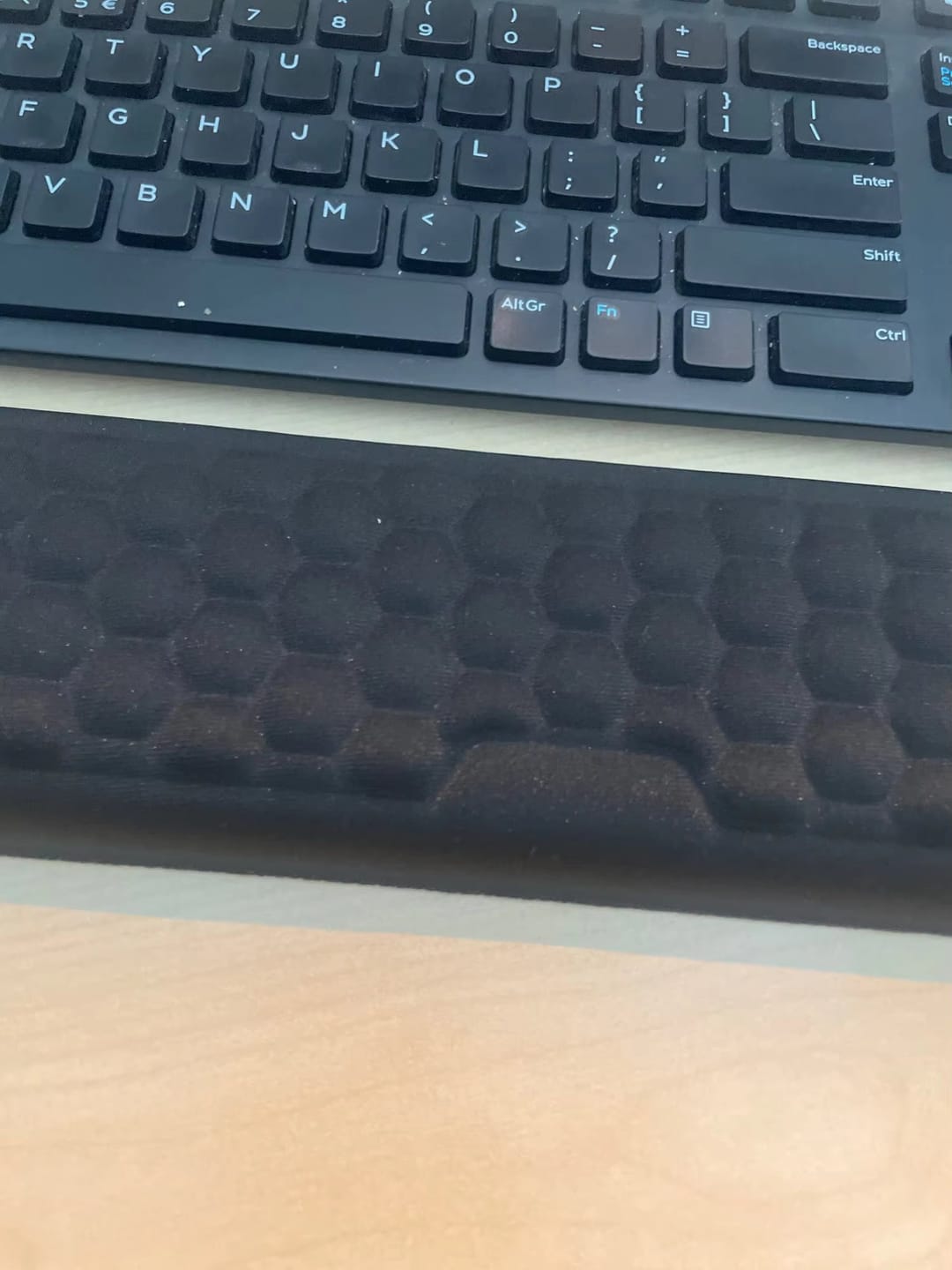 Customer photo review of Wurk Built™ Wrist Deck — The Memory-Foam Wrist Rest Set Engineered for Full-Size Keyboard & Mouse Setups