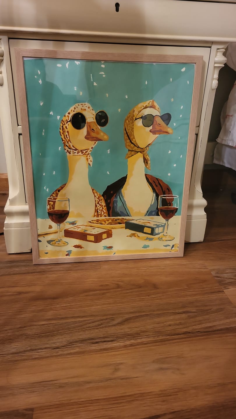 Customer photo review of Goosips | Paint by Number