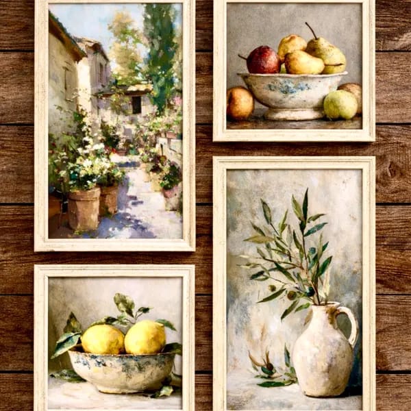 Customer photo review of 650+ Vintage Art Prints: French Country Gallery Wall Set, Farmhouse Cottagecore Rustic Decor (Digital Download)