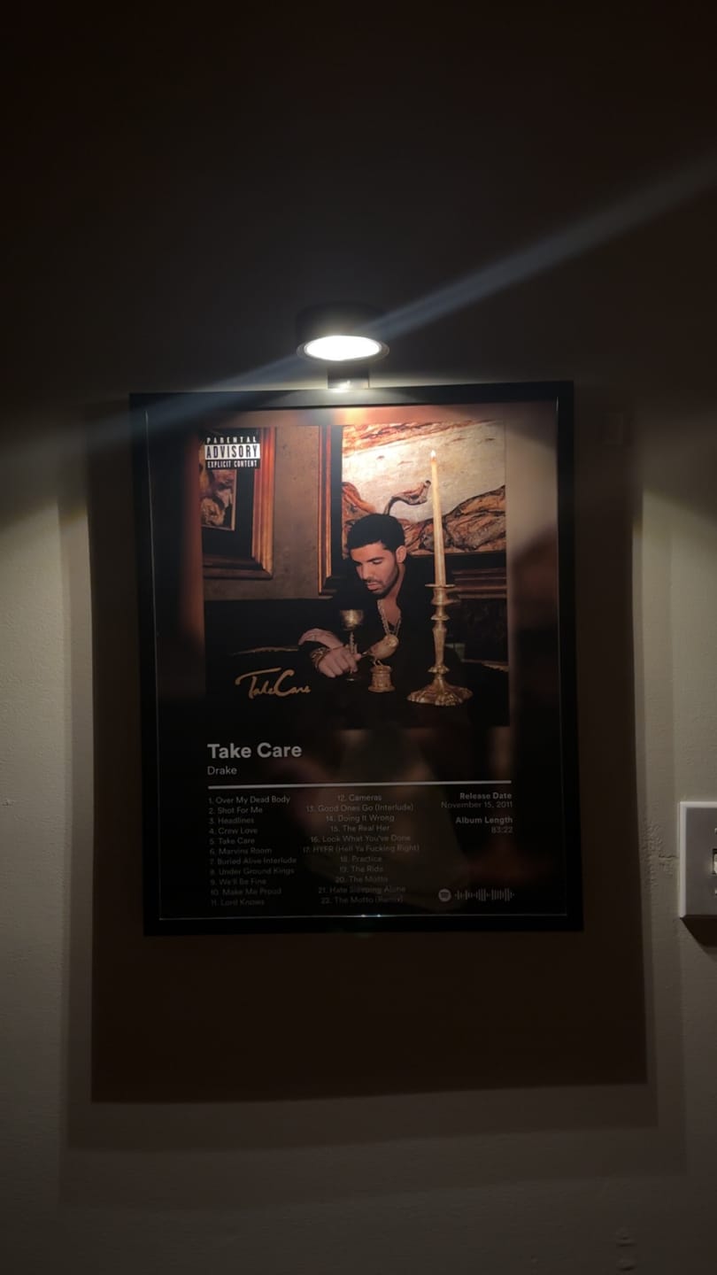 Customer photo review of Drake Album Posters