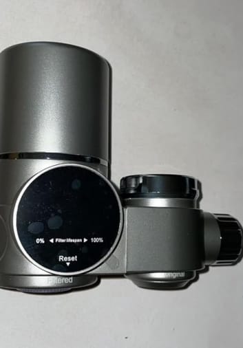 Customer photo review of PureGlow — The UV Faucet Filter for Clearer Skin