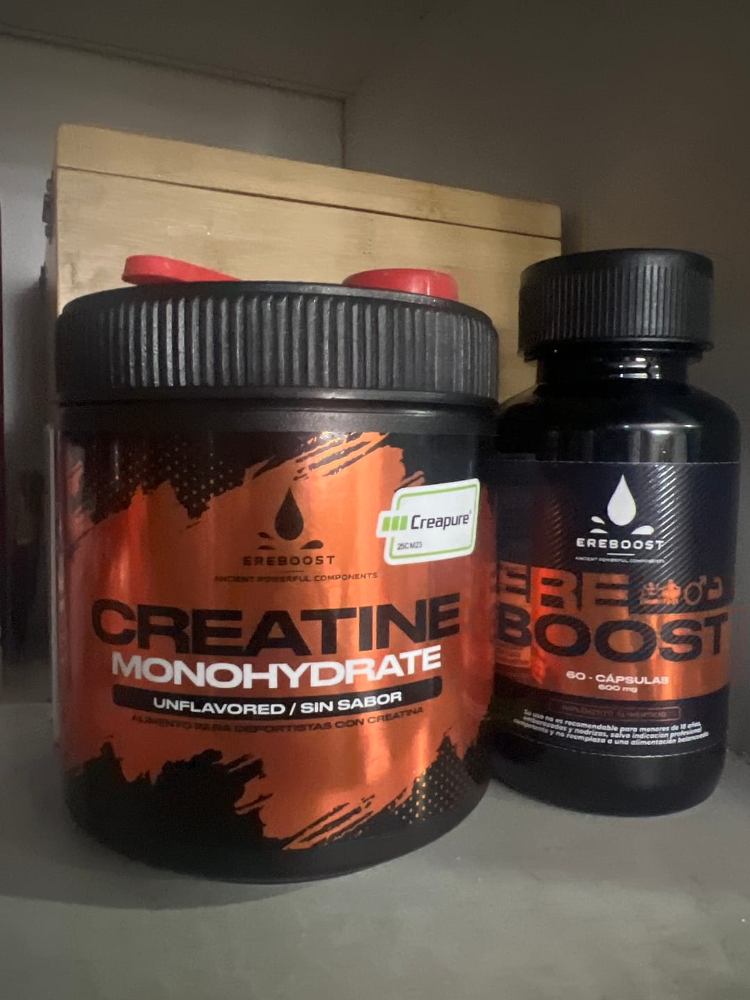 Customer photo review of Pack Potencia 2 Ereboost + Creatina CREAPURE®