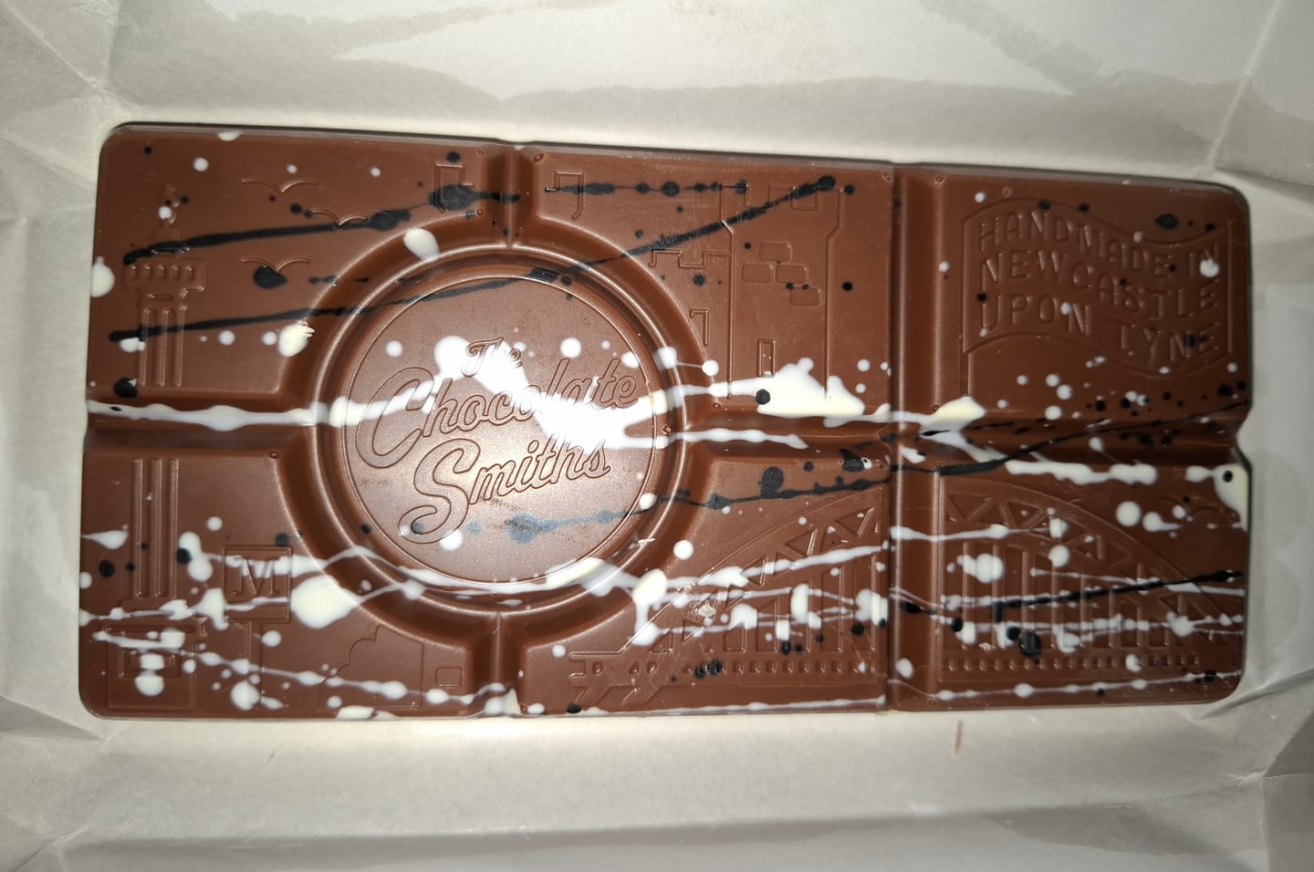 Customer photo review of The Geordie Bar double chocolate and caramel filled bar 145g
