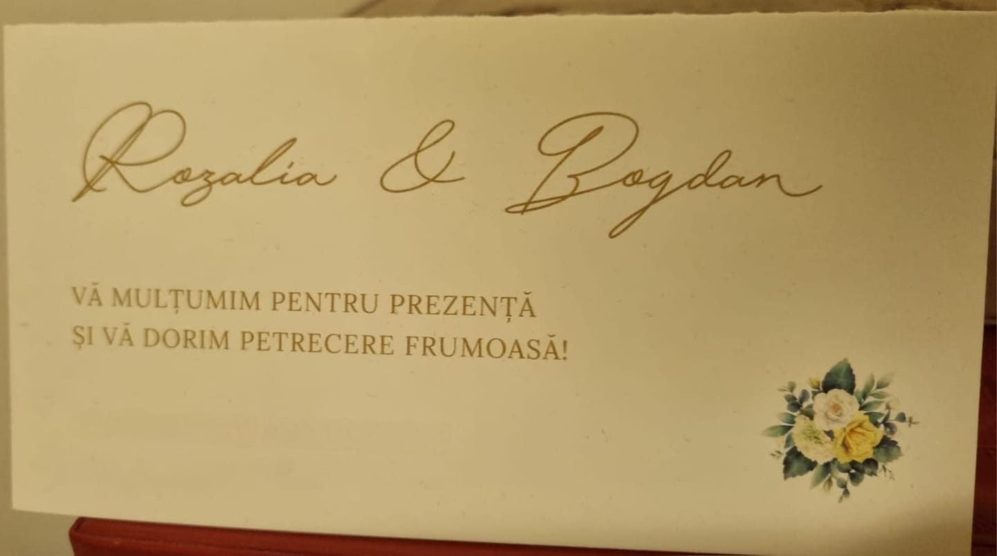 Customer photo review of Folium viridi, card nuntă, handmade