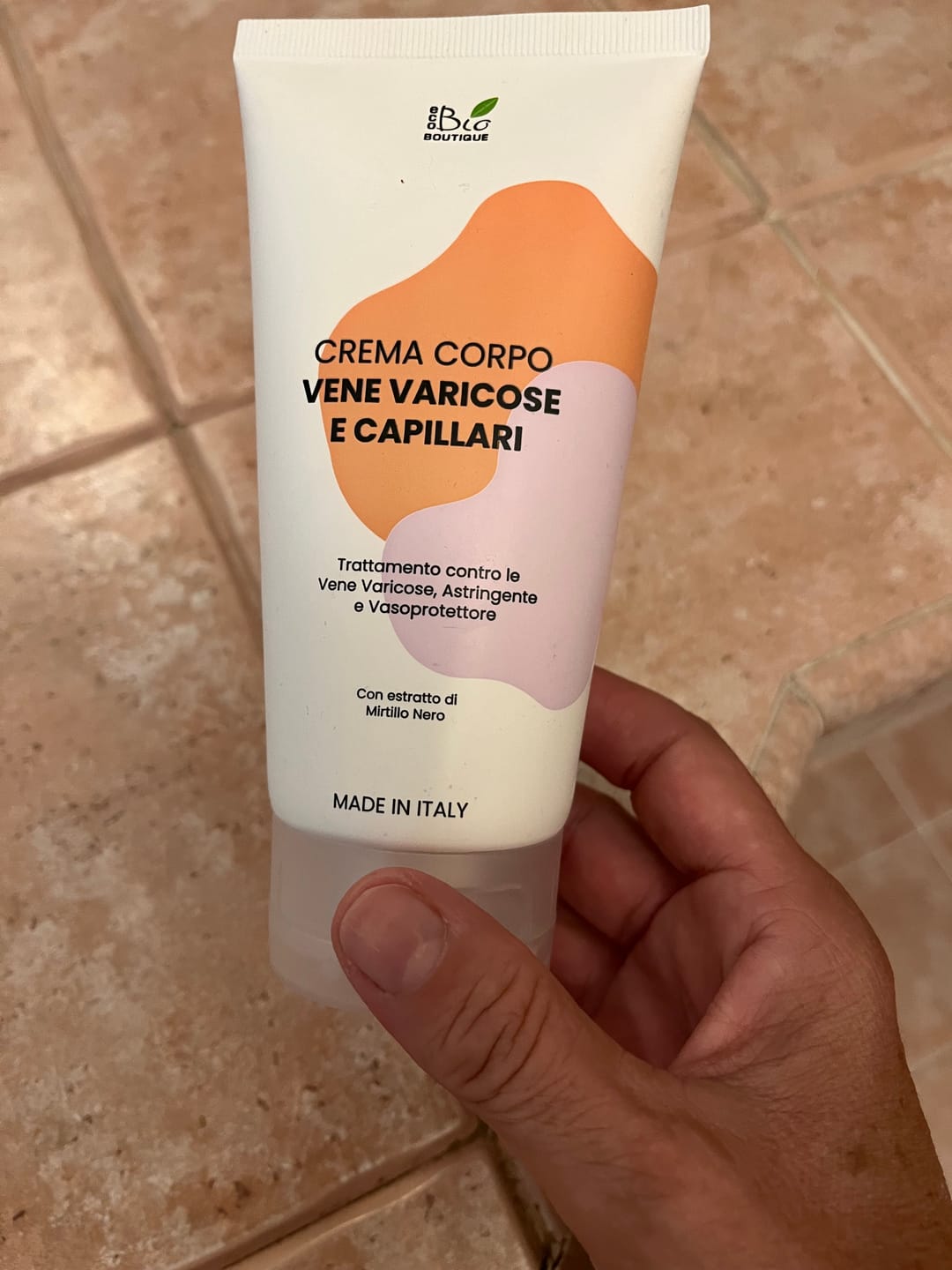 Customer photo review of Crema Vene Varicose e Capillari