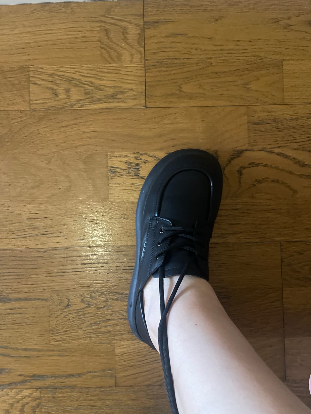 Customer photo review of Women Casual Genuine Leather Low Heel Loafer Shoes