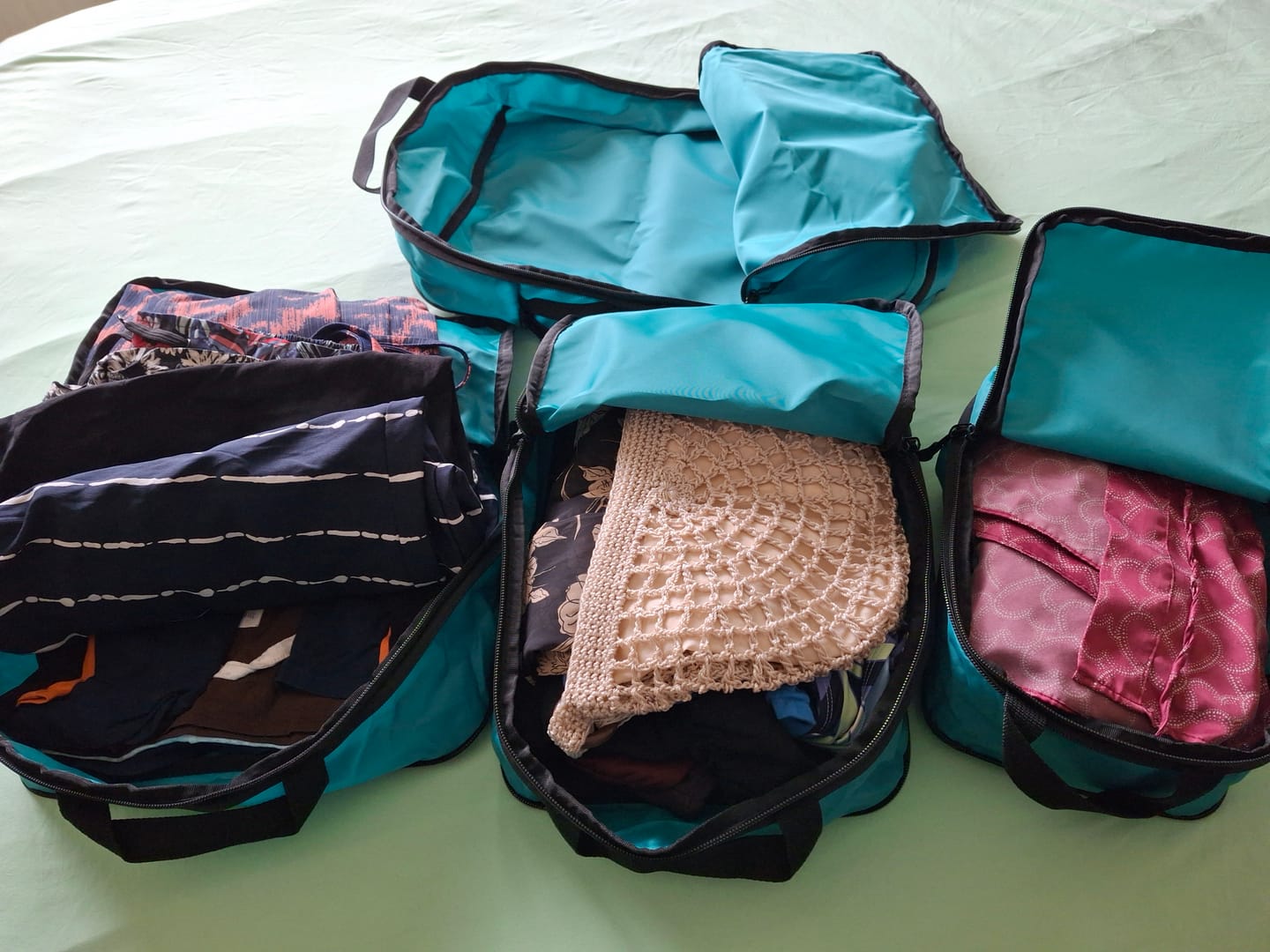 Customer photo review of Compression Packing Cubes
