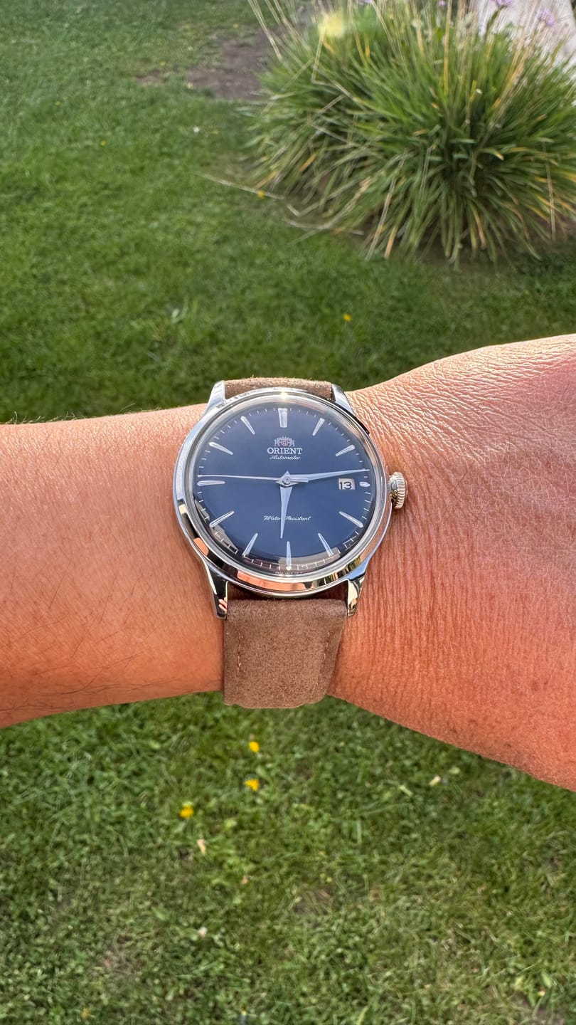 Customer photo review of Reloj Orient Automatic RA-AC0M12L Bambino Azul 38.4mm