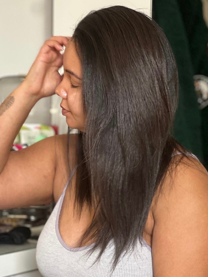 Customer photo review of At-home keratin treatment