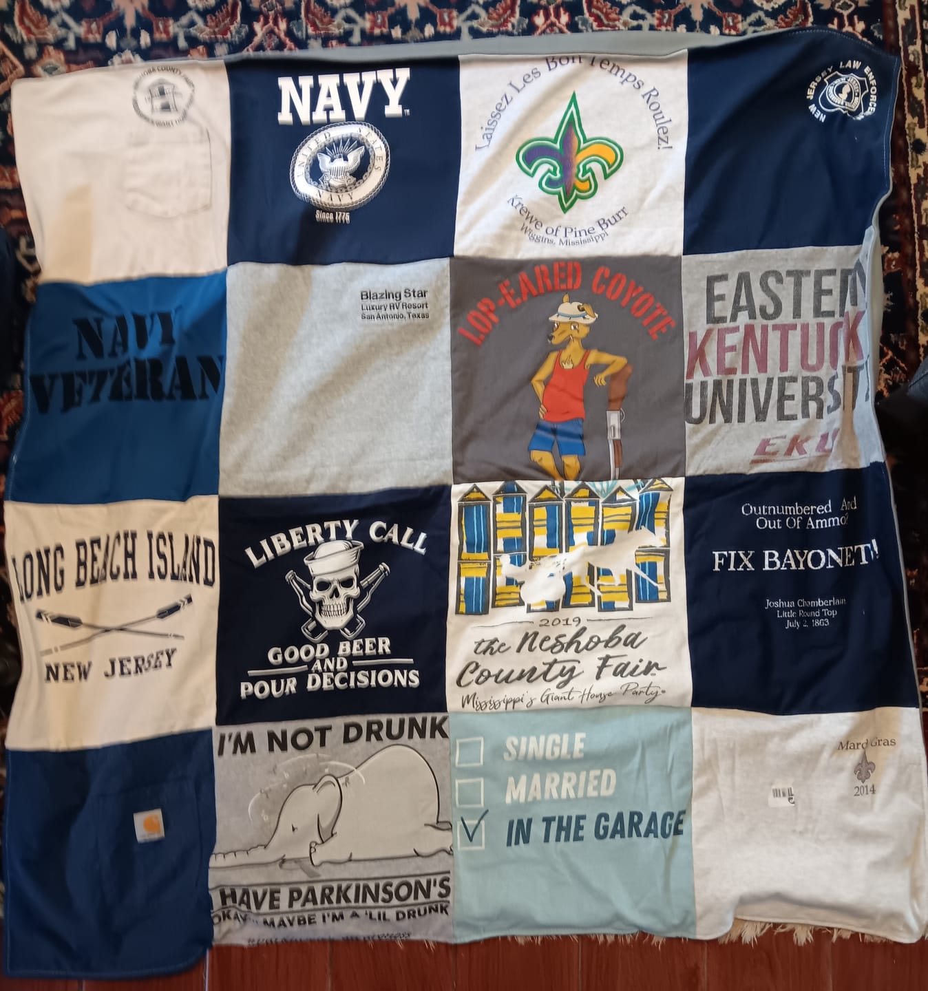 Customer photo review of Project Repat T-Shirt Quilt