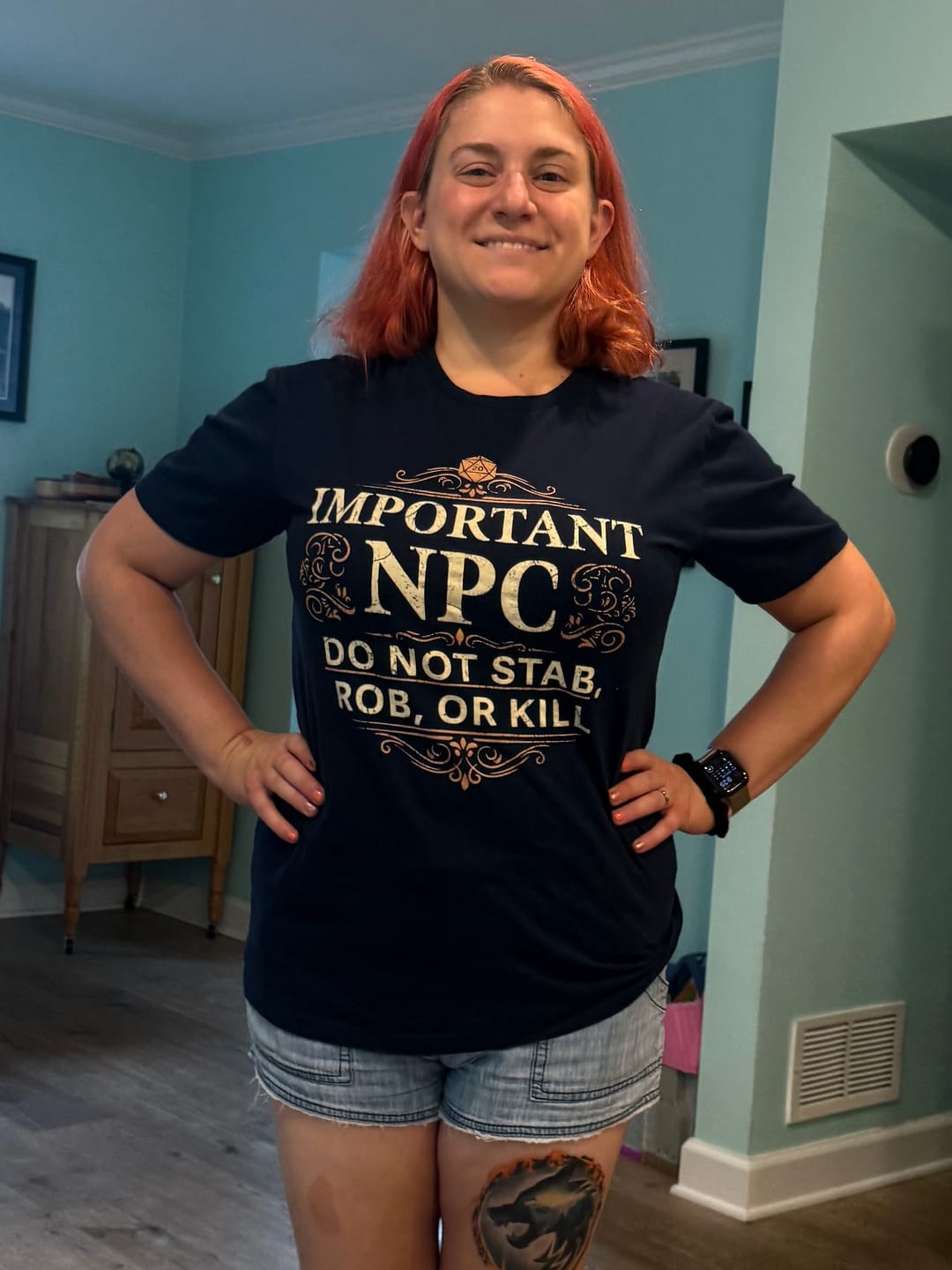 Customer photo review of Important NPC T-Shirt