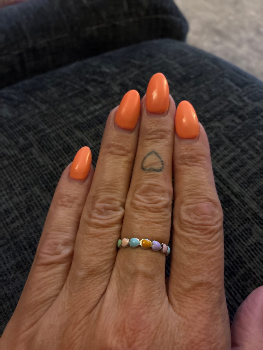 Customer photo review of Colourful Hearts Ring